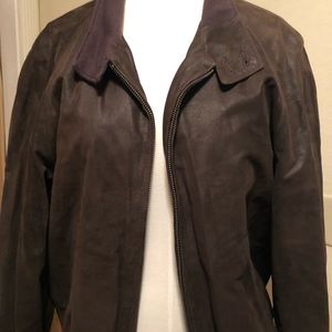 Vintage 80s wool/leather Golden Bear Bomber Jacket